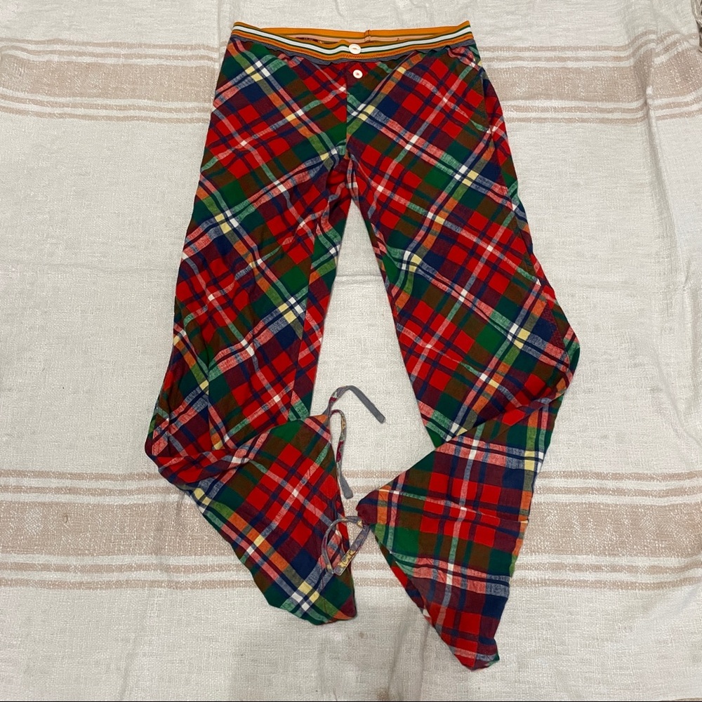 Vintage Free People Plaid Pajama Bottoms